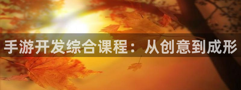 恒盛娱乐下载：手游开发综合课程：从创意到成形